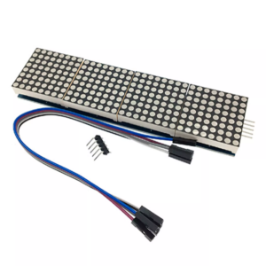 Modulo de 4 Matrices LED 8×8 MAX7219 Azul