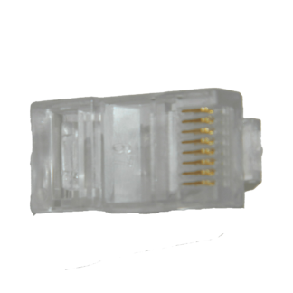 Plug RJ45 de 8 contactos CAT 5e, para cable redondo