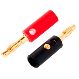 Jack Banana 4mm Negro/Rojo