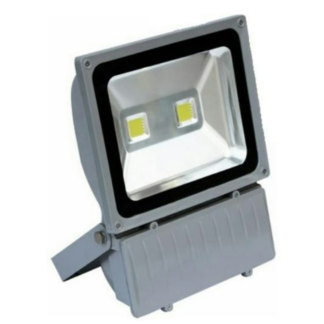 Reflector LED blanco frío de 100W para exterior e interior.