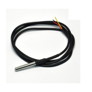Cable de 1 metro DS18B20 para Medición Precisa de Temperatura en Ambientes Húmedos con la Sonda Impe