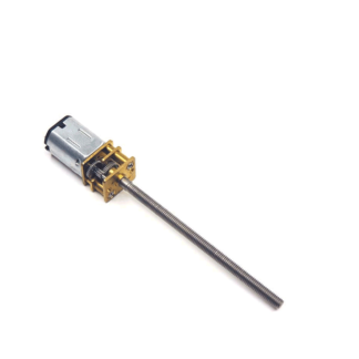 Motor Pololu N20 a 6v de 100RPM Con Tornillo Sin Fin M3*55cm