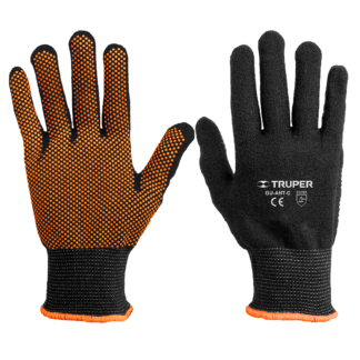 Guantes de poliester con puntos de PVC En Palma Talla Grande 12652