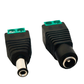 Conector 2.1mm Arduino Hembra Macho pareja (5.5×2.1mm)(arduinos y tiras RGB)