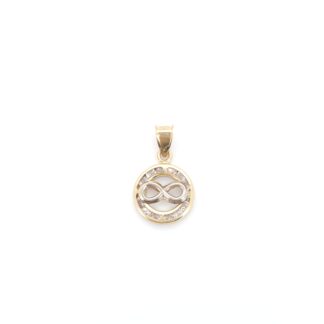 Dije Infinito Con Zirconias En Oro De 10k