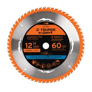 Disco sierra 12 pulgadas para madera, 60 dientes centro 1 pulgada, Expert