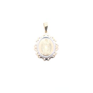 Medalla Virgen De Guadalupe En Oro De 14k