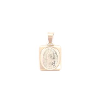 Medalla Virgen De Guadalupe En Oro De 14k