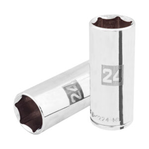 Dado largo de 24 mm, 6 puntas, cuadro 1/2′, Truper