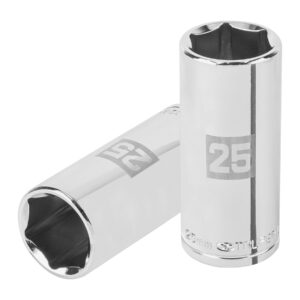 Dado largo de 25 mm, 6 puntas, cuadro 1/2′, Truper