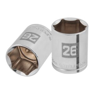 Dado de 26 mm, 6 puntas, cuadro 1/2′, Truper
