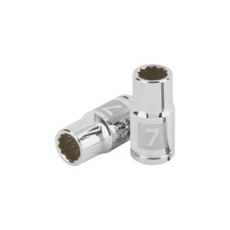 Dado de 7 mm, 12 puntas, cuadro 1/4', Truper