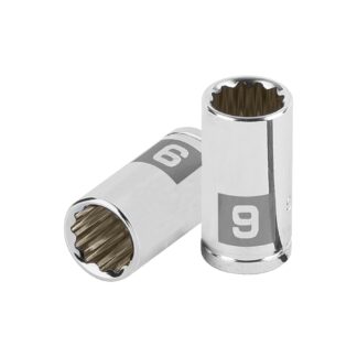 Dado de 9 mm, 12 puntas, cuadro 1/4', Truper