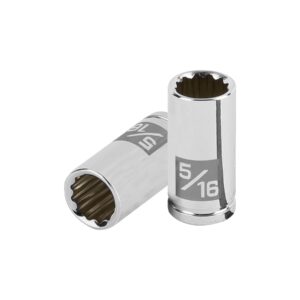 Dado de 5/16′, 12 puntas, cuadro 1/4′, Truper