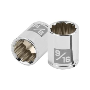 Dado de 9/16′, 12 puntas, cuadro 1/4′, Truper