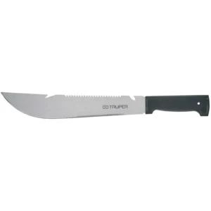 Machete Rambo de 12 pulgadas inyectada negra Truper Resistencia