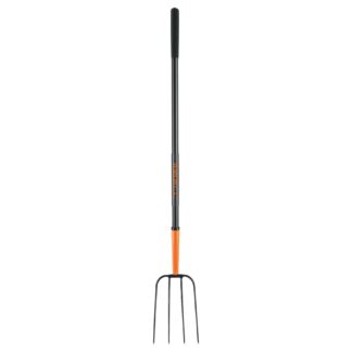 Bieldo para paja, 4 dientes, mango de acero 48', Truper