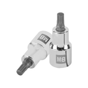 Dado punta corta bristol M8, cuadro 1/2′, Truper