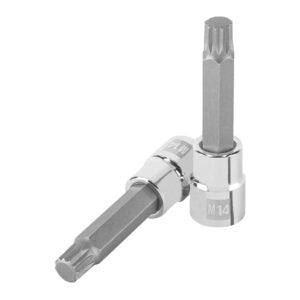 Dado punta larga bristol M14, cuadro 1/2′, Truper