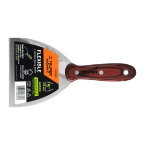 Espátula 5′ acero inoxidable con mango de madera, Expert