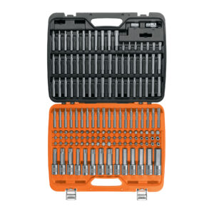 Jgo profesional de puntas y dados con punta p/mécanica 150pz