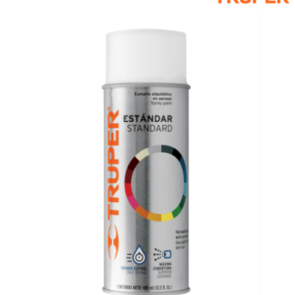 Pintura en aerosol, blanco brillante, bote tradicional,400ml