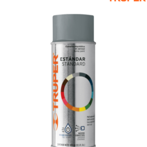 Pintura en aerosol, gris acero, bote tradicional, 400 ml