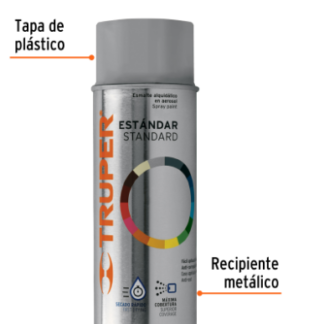 Pintura en aerosol, gris claro, bote tradicional, 400 ml