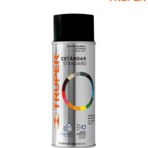Pintura en aerosol, negro brillante, bote tradicional, 400ml