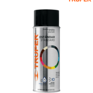 Pintura en aerosol, negro mate, bote tradicional, 400 ml