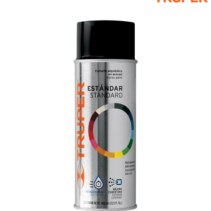 Pintura en aerosol, negro satín, bote tradicional, 400 ml