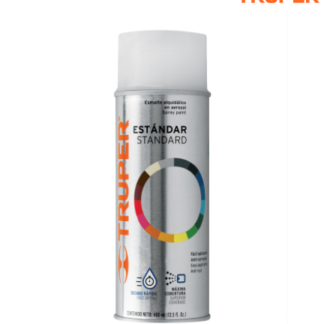 Pintura en aerosol, transparente brillante, bote trad, 400ml