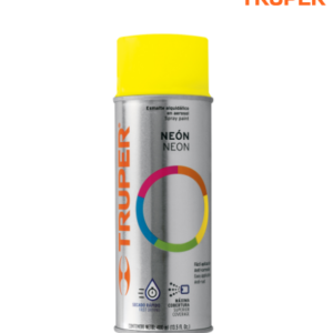 Pintura en aerosol, amarillo neón, bote tradicional, 400 ml