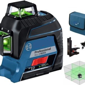 Laser Bosch GLLertical y Horizontal de Luz Verde 3-60XG 360⁰ Línea de Proyección de Herramienta de M