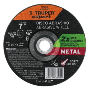 Disco Tipo 42 de 7′ x 3.2 mm corte metal, Truper Expert
