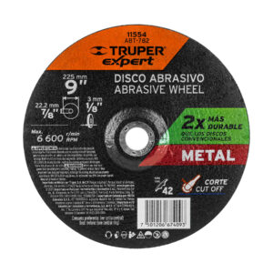 Disco Tipo 42 de 9′ x 3.2 mm corte metal, Truper Expert