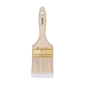 Brocha cerdas sintéticas 3′ corte recto, mango de madera