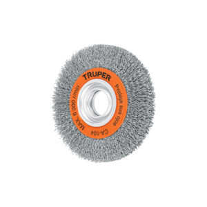 Carda alambre ondulado 6′ x 3/4′ para esmeril, Truper