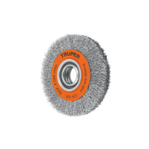 Carda alambre ondulado 6′ x 13/16′ para esmeril, Truper