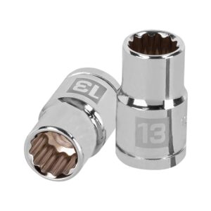 Dado de 13 mm, 12 puntas, cuadro 1/2′, Truper