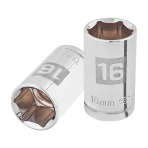 Dado de 16 mm, 6 puntas, cuadro 1/2′, Truper