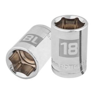 Dado de 18 mm, 6 puntas, cuadro 1/2′, Truper