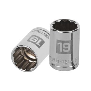 Dado de 19 mm, 12 puntas, cuadro 1/2′, Truper