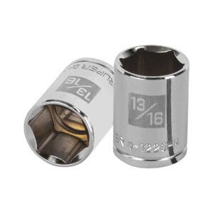 Dado de 13/16′, 6 puntas, cuadro 1/2′, Truper
