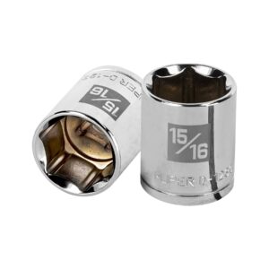 Dado de 15/16′, 6 puntas, cuadro 1/2′, Truper