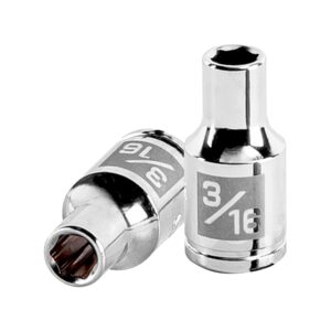Dado de 3/16′, 6 puntas, cuadro 1/4′, Truper