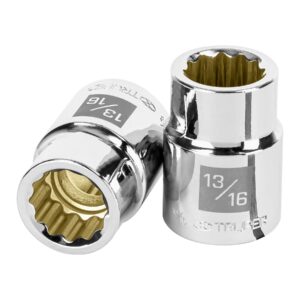 Dado de 13/16′, 12 puntas, cuadro 3/4′, Truper