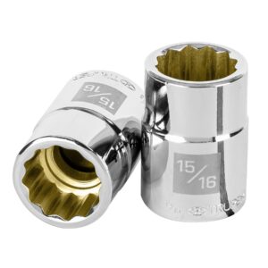 Dado de 15/16′, 12 puntas, cuadro 3/4′, Truper