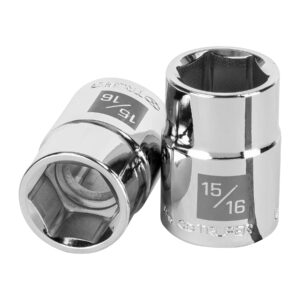 Dado de 15/16′, 6 puntas, cuadro 3/4′, Truper