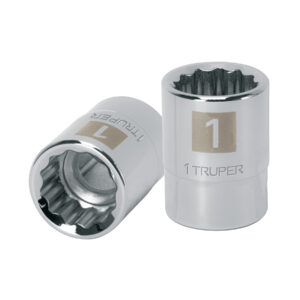 Dado de 1′, 12 puntas, cuadro 3/4′, Truper